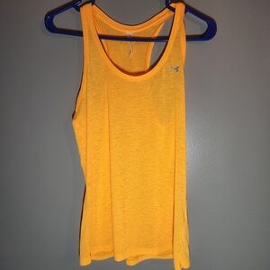 Under Armour Women's Vibrant Orange Tank Top Lightweight Sz S